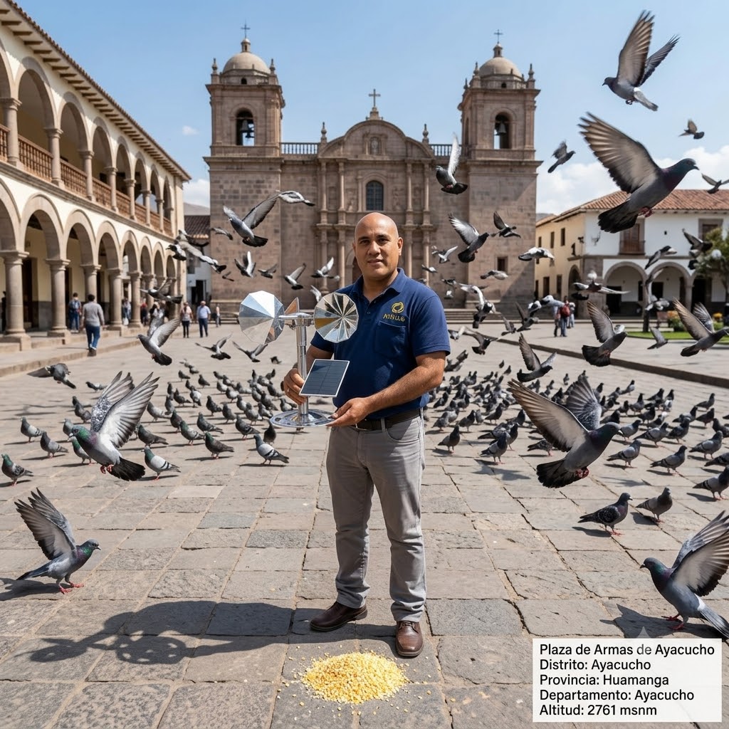 AHUYENTADOR DE AVES EOLICO Y SOLAR |10347|
