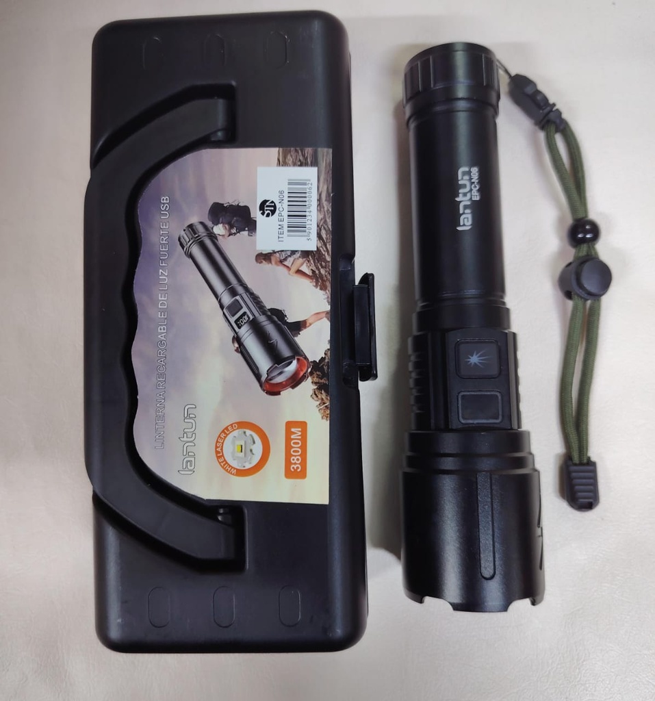 LINTERNA TACTICA RECARGABLE |EPC-N06|