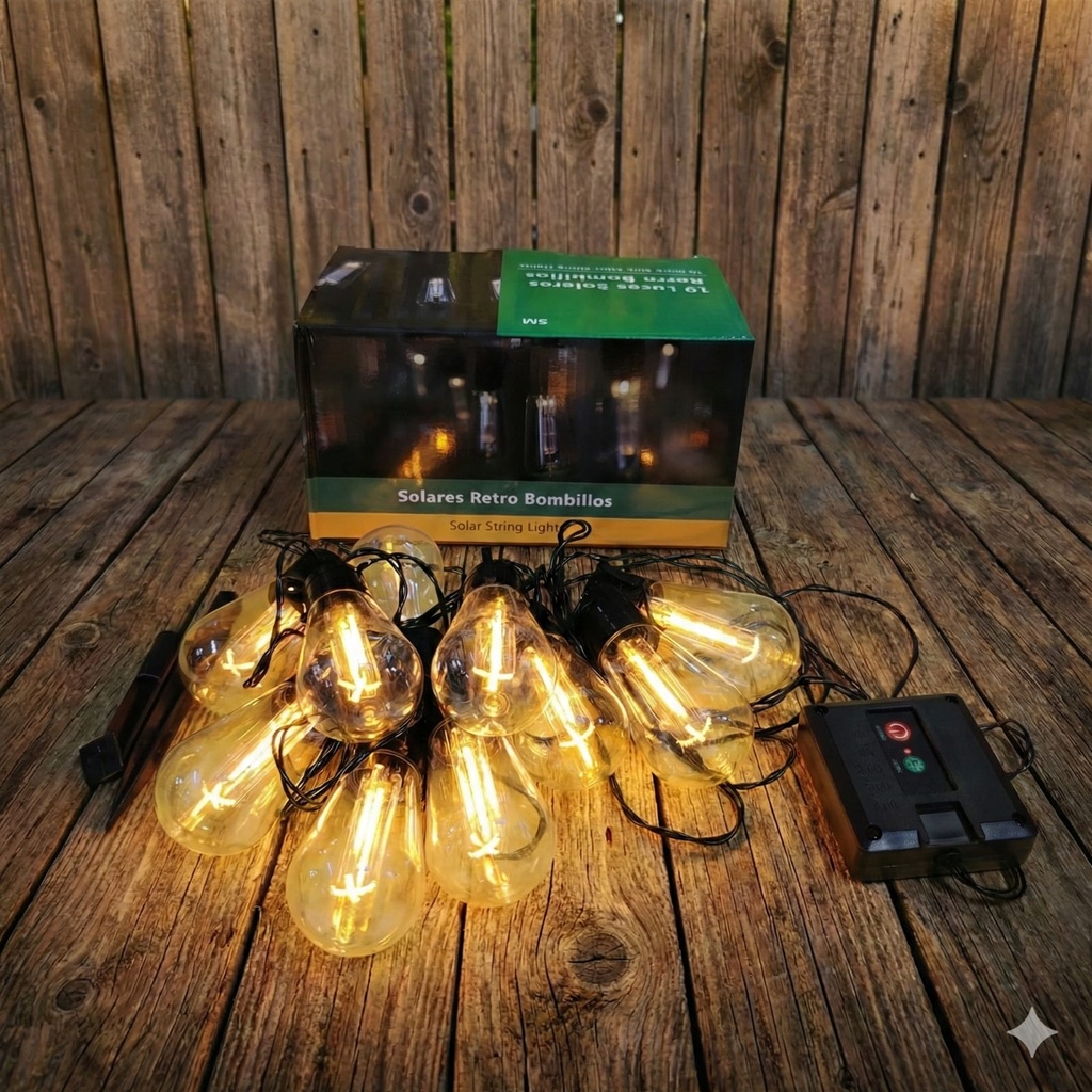 MINI GUIRNALDA SOLAR 4M-10 FOCOS |YG-778|