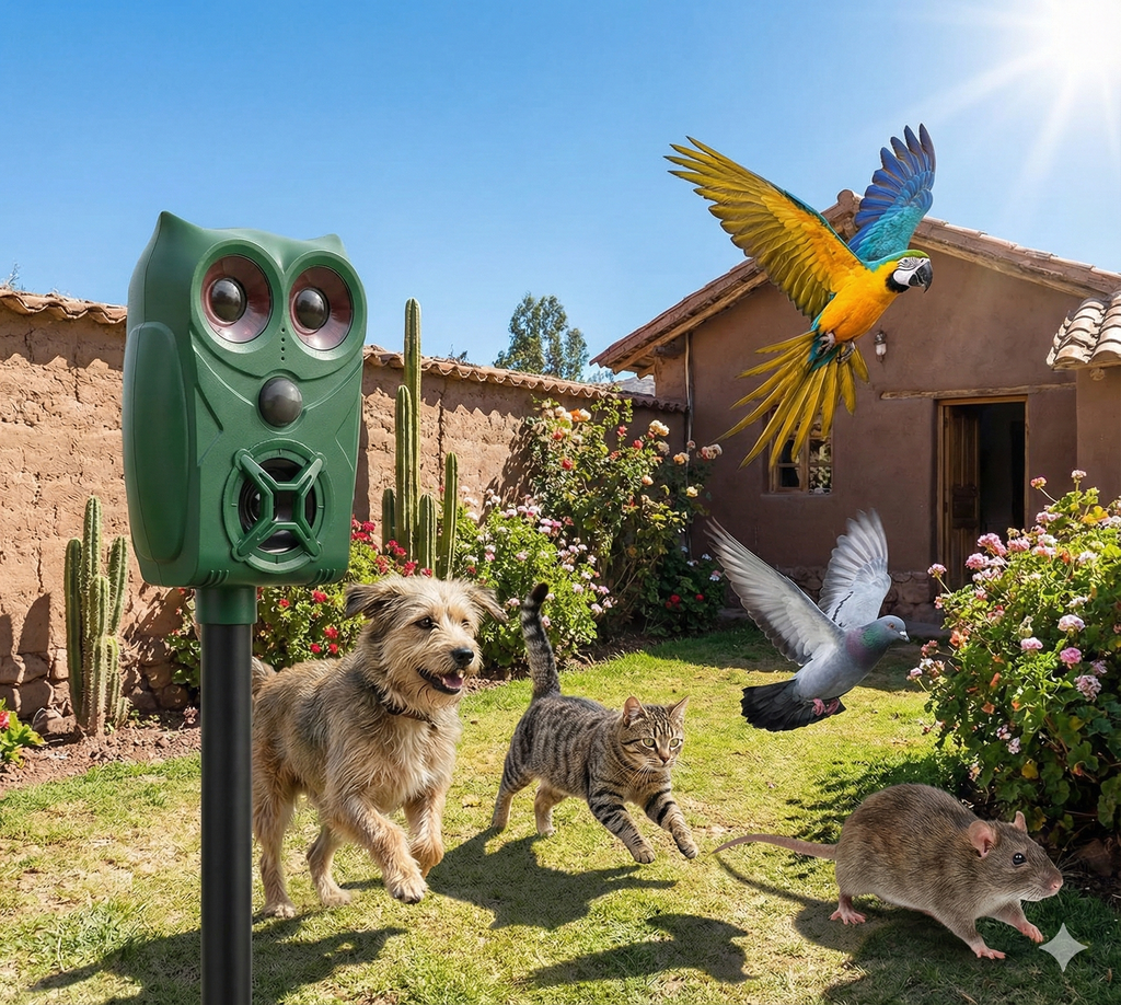 AHUYENTADOR DE AVES, PERROS, GATOS, ZORROS |AR30|