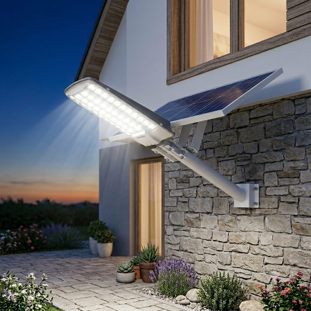LUZ PASTORAL SOLAR 200W DE PATIO Y CALLES |440527|