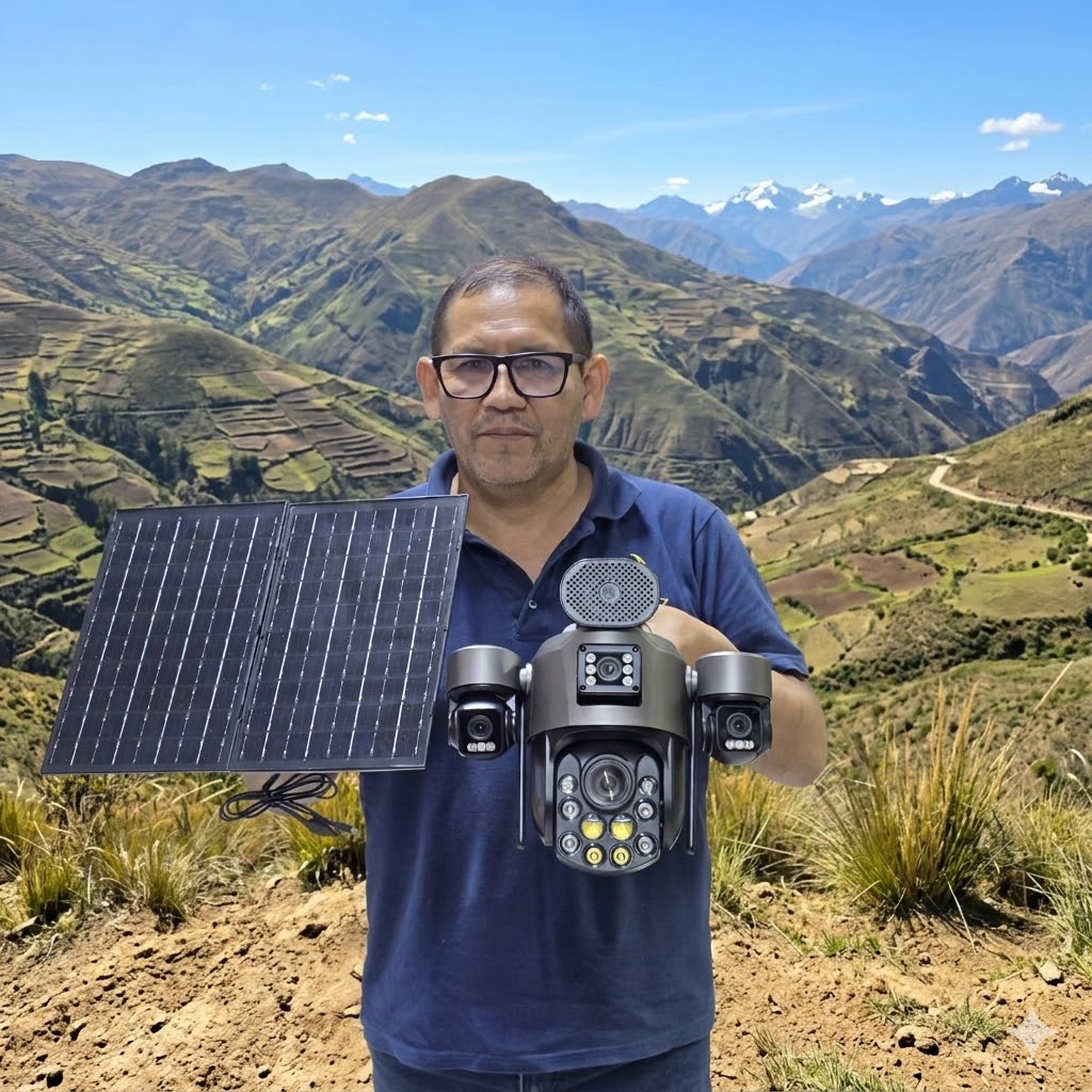 CAMARA DE VIGILANCIA SOLAR OJO DE DIOS 4G |BF404HB|
