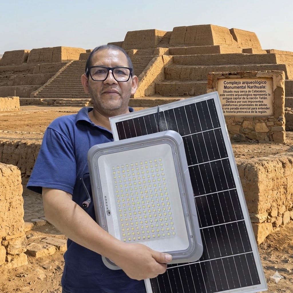 REFLECTOR CON PANEL SOLAR 500W ABS+PC |440484|  