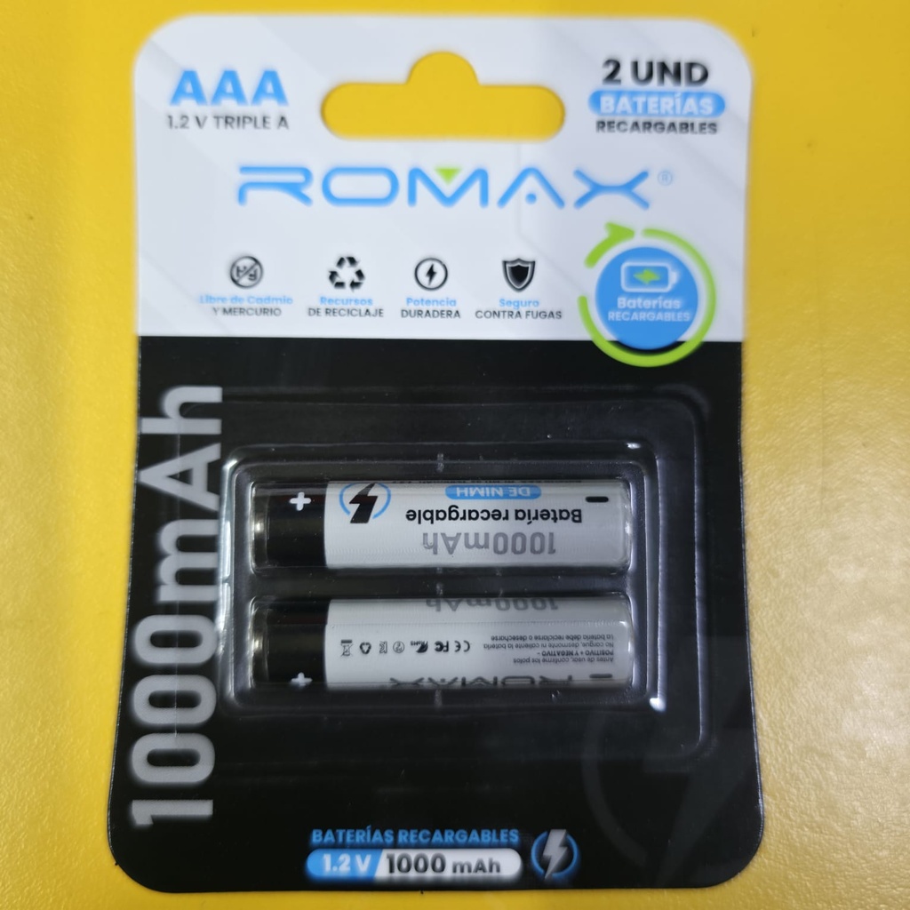 PILA AAA RECARGABLE 1000mAh |TPI0009|