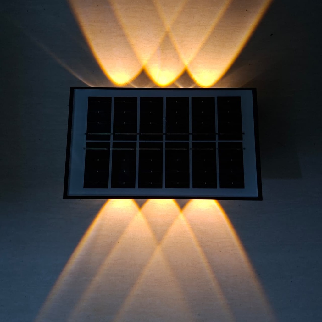 LUZ SOLAR DE PARED 6 LEDs RGB |BK-6RGB| 