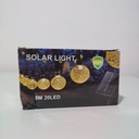 LUCES DE NAVIDAD SOLAR GOTAS DE AGUA AMBAR 5M |K166|