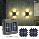 LAMPARA SOLAR DE PISO/PARED -12 LEDS Y 4 LADOS  