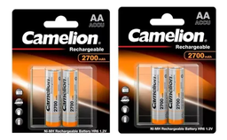 PILA RECARGABLE CAMELION AA 2700mAh BL/2 |AA2700BP2|