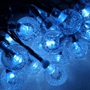 LUCES DE NAVIDAD SOLAR BOLITAS BLANCAS 5M-20 LED  