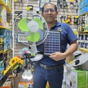 VENTILADOR SOLAR Y RECARGABLE |F2512BT|
