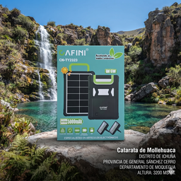 PANEL SOLAR CON BATERIA RECARGABLE 5000mAh |TY2323|