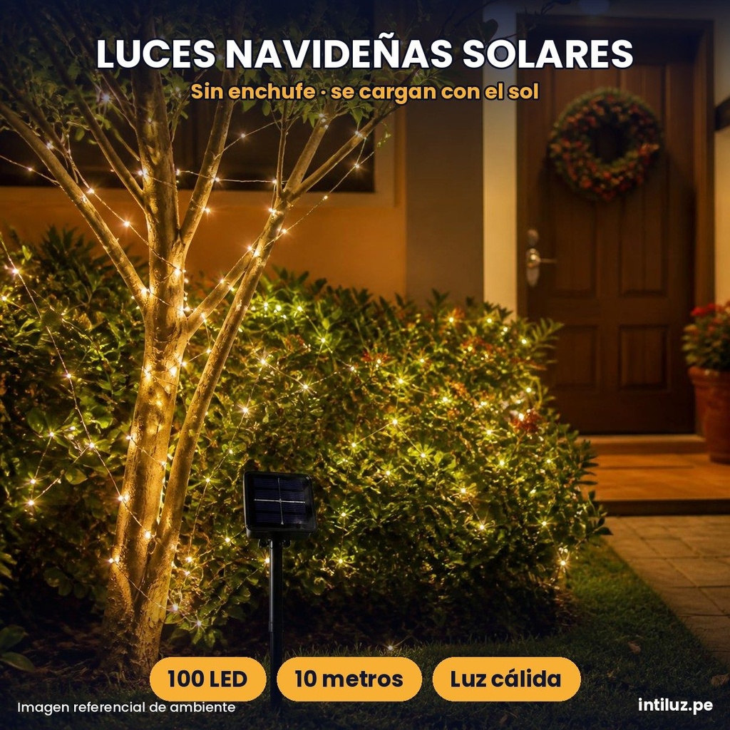 Luces navideñas solares